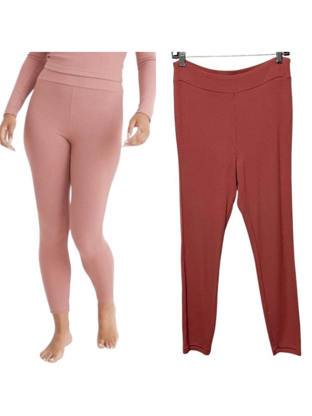 NWT MADEWELL Ribbed Pajama Leggings L